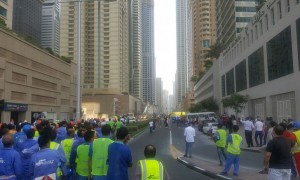 آتش سوزی در برج سلافه دبی در دبی مارینا