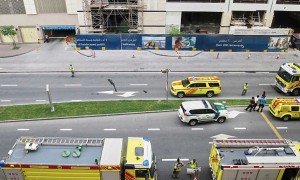 آتش سوزی در برج سلافه دبی در دبی مارینا