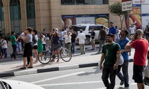 آتش سوزی در برج سلافه دبی در دبی مارینا
