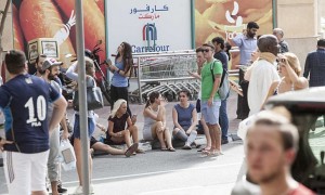 آتش سوزی در برج سلافه دبی در دبی مارینا