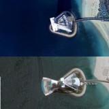 عکس هوایی برج العرب در گوگل بروز شد