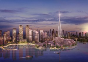 البرج خور دبی-دبی کریک 100 متر بلند تر از برج خلیفه