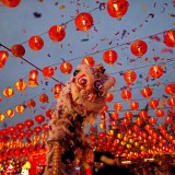چینی ها شروع سال نو خود را در دبی جشن گرفتند