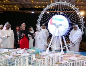 ساخت بزرگترین چرخ فلک دنیا در دبی ، عین دبی