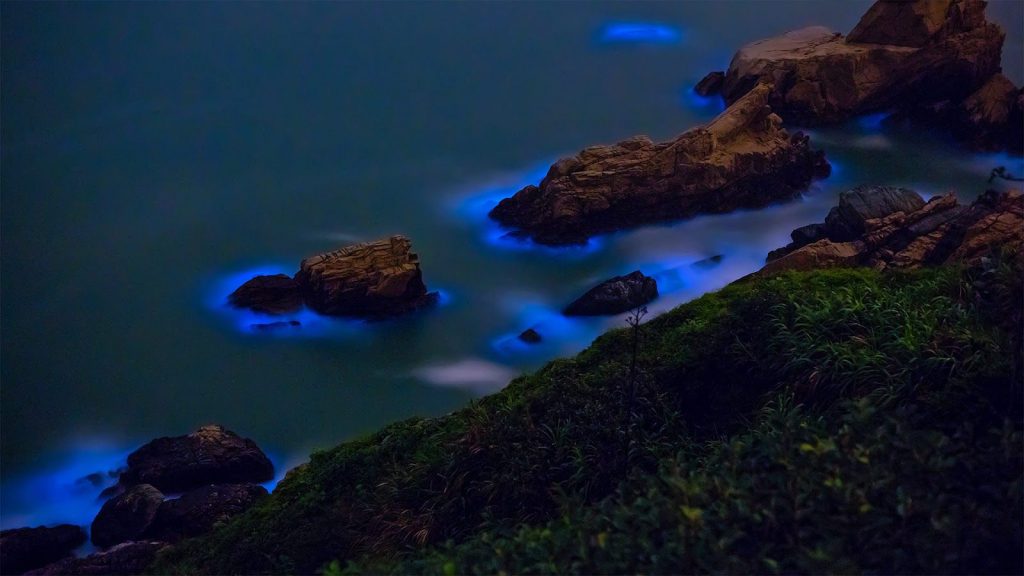 ساحل شب تاب جزایر ماتسو در تایوان