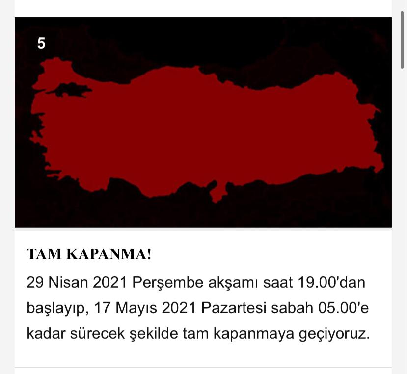 ترکیه و شهر استانبول به مدت 20 روز در نیمه دوم رمضان قرنطینه میشود